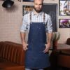 Bib apron denim x-style