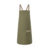 Bib Apron With Crossed Ribbons
