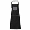 Denim Contrast Bib Apron