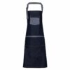 Denim Contrast Bib Apron