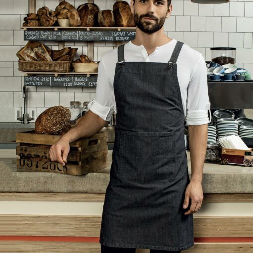 Cross Back "Barista" Bib Apron