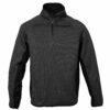 Felpa in Maglia (knitted fleece) con Mezza Zip e Inserti in Tessuto Elasticizzato