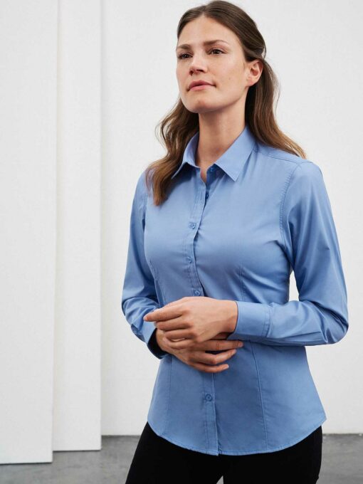 Women Shirt Longsleeve Poplin