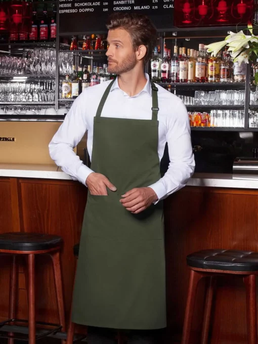 Bistro Apron Basic With Buckle And Pocket