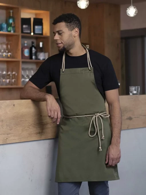 Bib Apron with cords