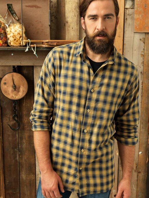 Men LSL 'Mulligan' Check Cotton Bar Shirt