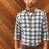 Men Long Sleeve 'Ginmill' Check Shirt