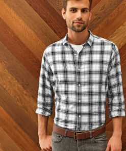 Men Long Sleeve 'Ginmill' Check Shirt