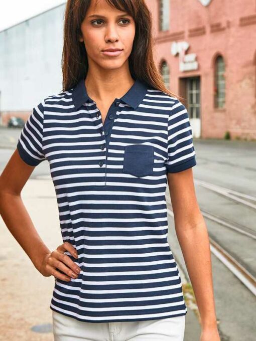 Women Polo Striped