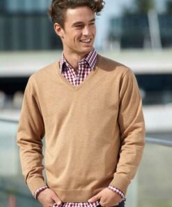 Men V-Neck Pullover
