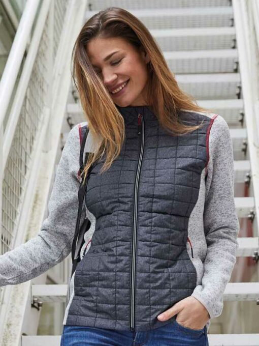 Women Knitted Hybrid Jacket Without Cap