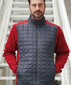 Men Knitted Hybrid Jacket Without Cap