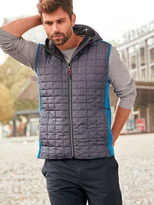 Men Knitted Hybrid Vest