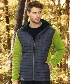 Men knitted Hybrid Jacket