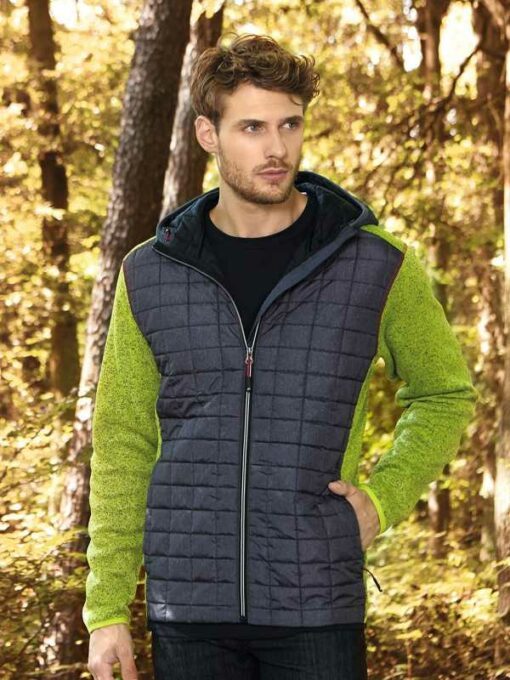 Men knitted Hybrid Jacket