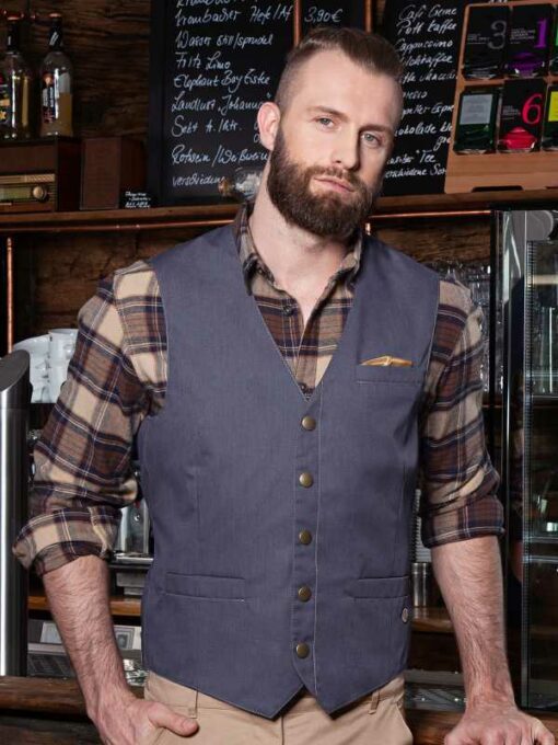 Men Waistcoat Jeans-Style