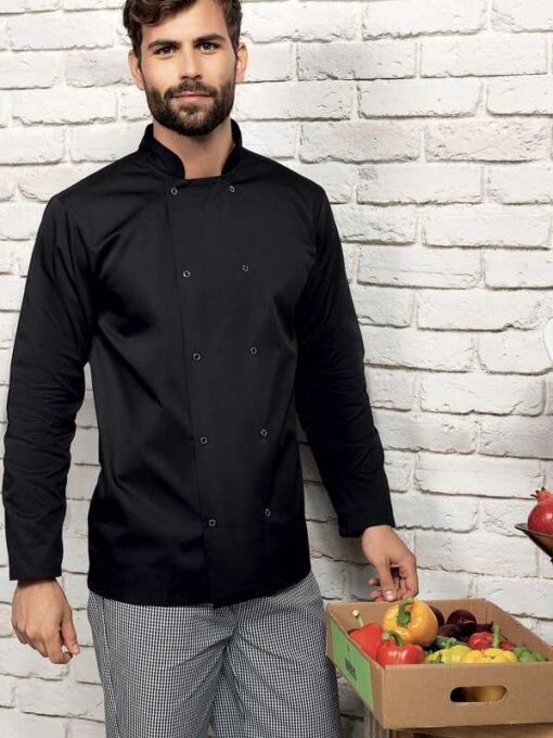 Long Sleeve Press Stud Chef's Jacket