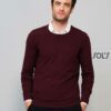 Pullover Uomo Girocollo Effetto Cachemire