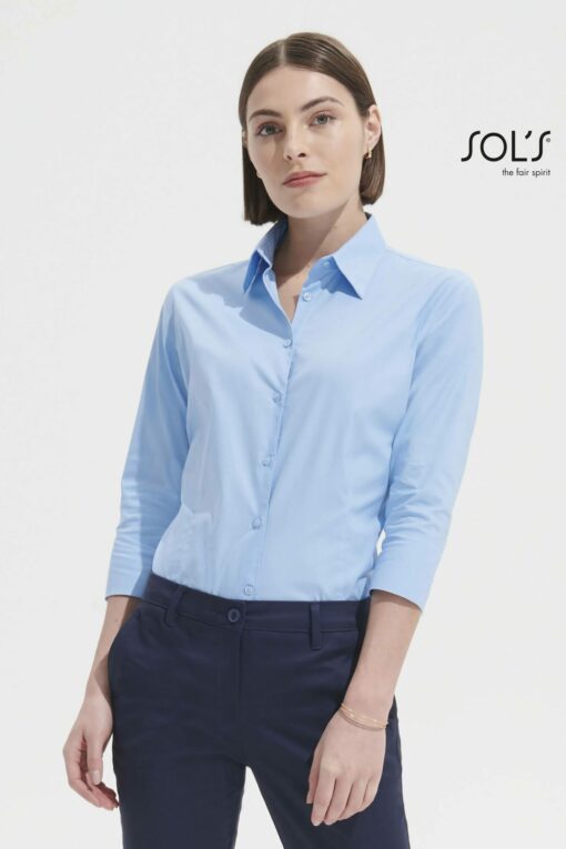 Camicia Donna Stretch Manica 3/4