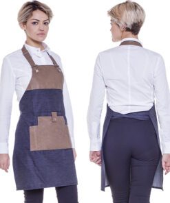 Grembiule donna in jeans elasticizzato