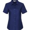 Women Short Sleeve Easy Care Oxford Shirt