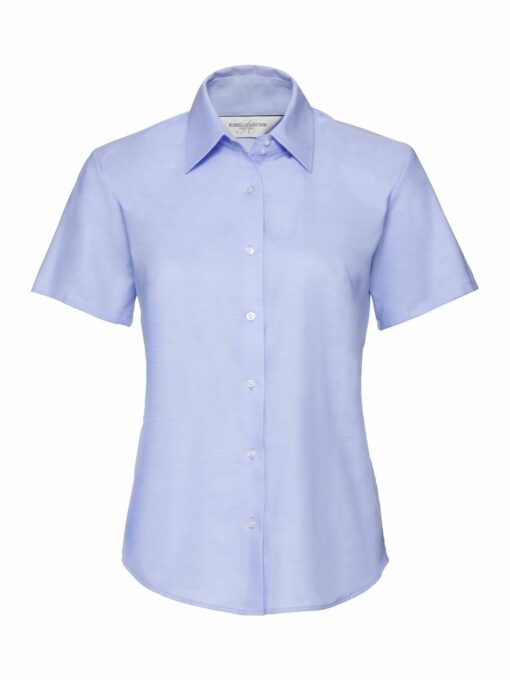 Women Short Sleeve Easy Care Oxford Shirt