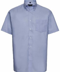 Men Short Sleeve Easy Care Oxford Shirt