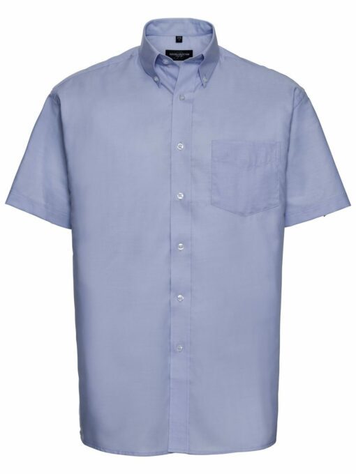 Men Short Sleeve Easy Care Oxford Shirt