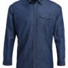 Man Jeans Stitch Denim Shirt