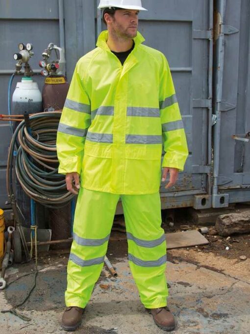 High Viz Waterproof Suit