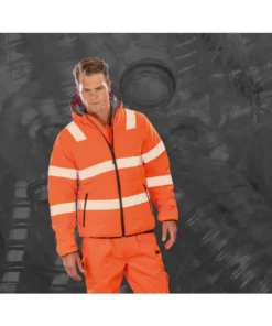 Security Padded Jacket With Recycled Fabric