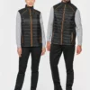 Bi-Fabrics Padded Vest