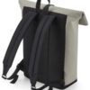 Matte PU Roll-Top Backpack