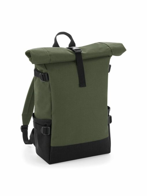 Block Roll-Top Backpack