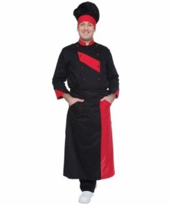 Long Chef Black Apron