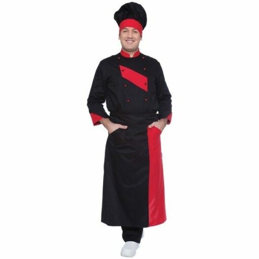 Long Chef Black Apron