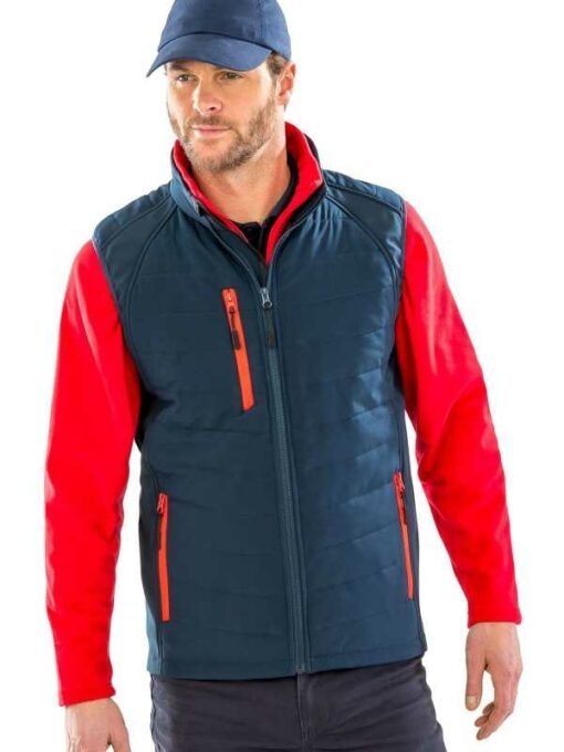 Black Compass Padded Softshell Vest